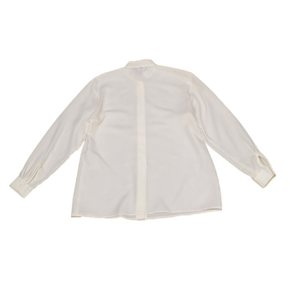 Vtg F Stop Button Down Blouse Shirt Long Sleeve Cottagecore Modest Women Medium - Picture 2 of 4